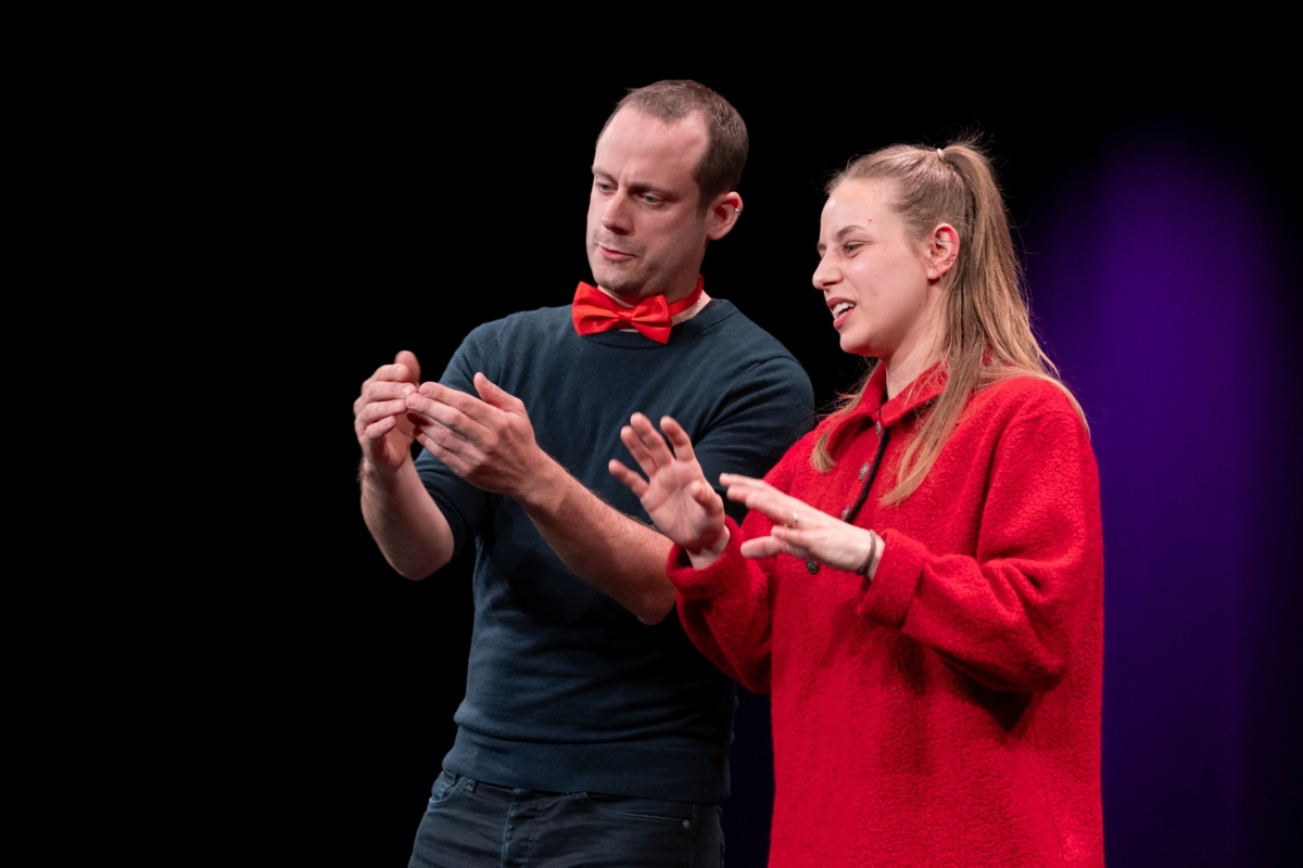 Präsentation des Improvisationstheaterkurses
